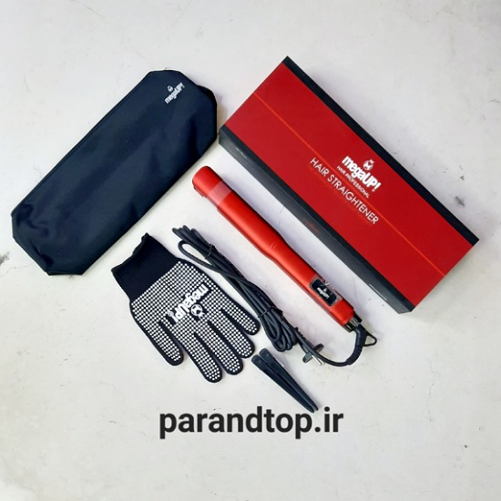 اتو موی کراتینه مگا آپ سری NUR رنگ قرمز (24ماه گارانتی معتبر) اورجینال